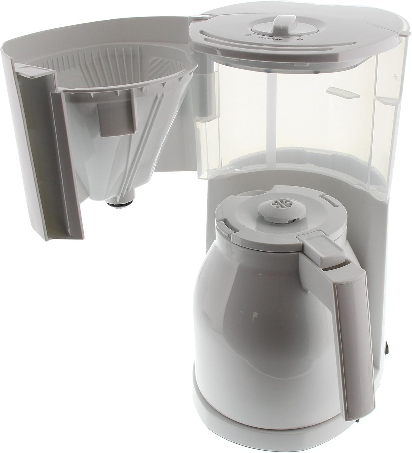 Melitta Enjoy - Macchina da caffè con filtro - con caraffa termica - sistema antigoccia - 8 tazze - bianco (1017-05)
