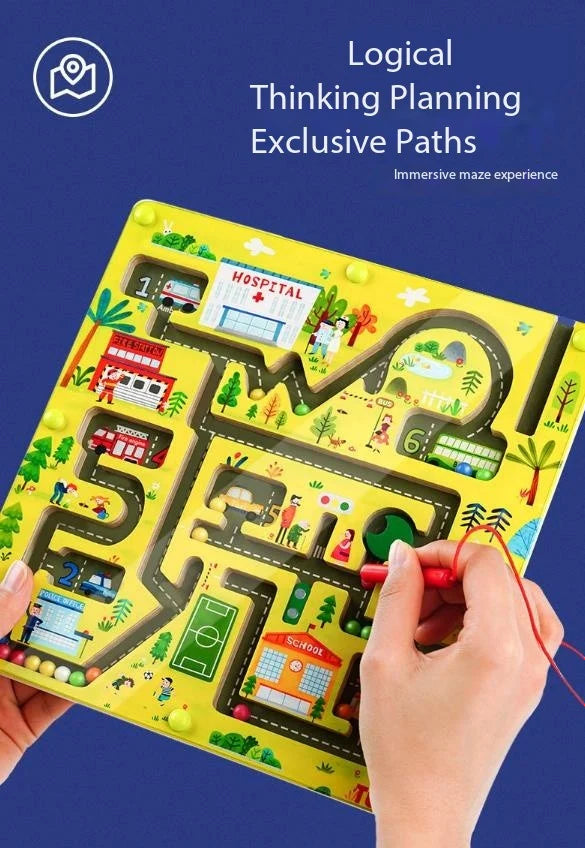 Traffic Maze Game - Magnetisches Abenteuer - Magnetisches Labyrinth