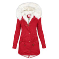 Cappotto invernale imbottito lungo e alla moda