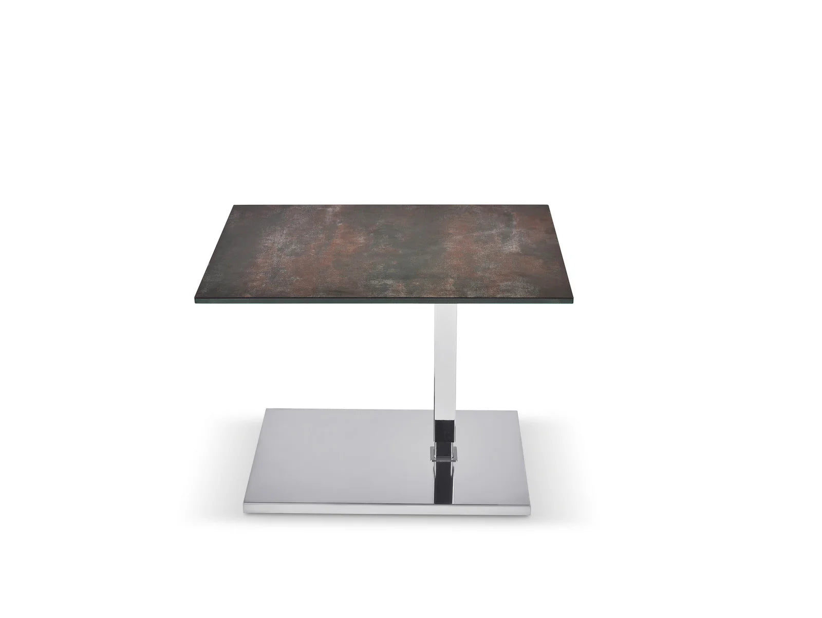 Tavolino Ronald Schmitt, modello Duett 60x45, K529, con ruote, altezza regolabile da 43 a 62 cm,