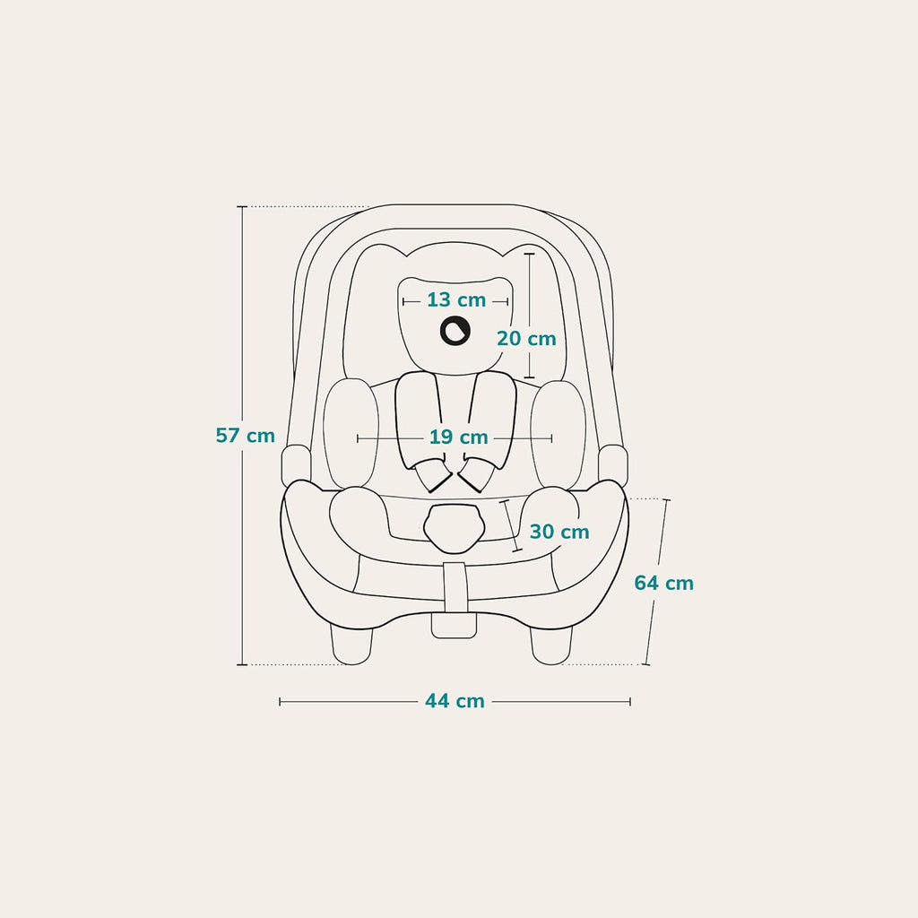LIONELO ASTRID i-Size SET Seggiolino Auto con Base 40-87 cm Ovetto ISOFIX, Cinture a 3 Punti, Protezione Laterale, Riduttore Dri-Seat, i-Size R129