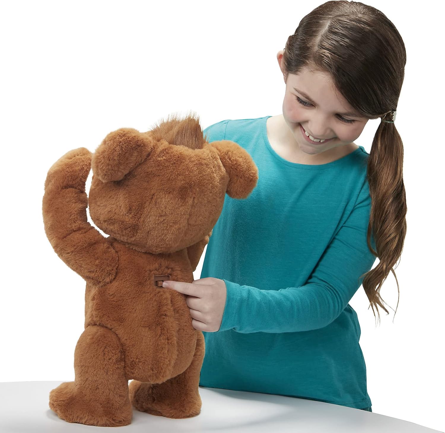 FurReal Cubby, il mio orsetto interattivo, orsetto di peluche, da 4 anni in su Marrone