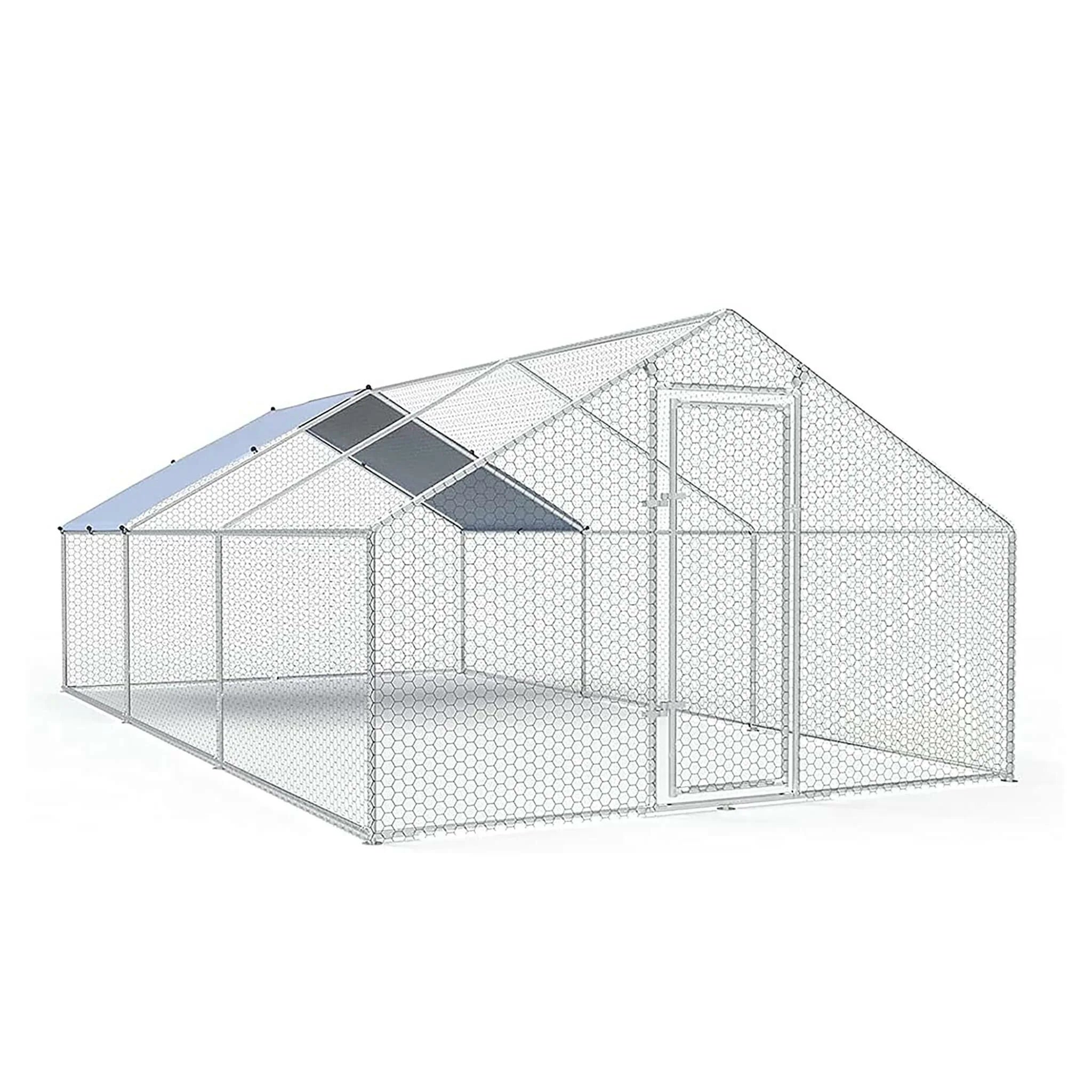 Freilaufgehege für Hühner 8x3x2m