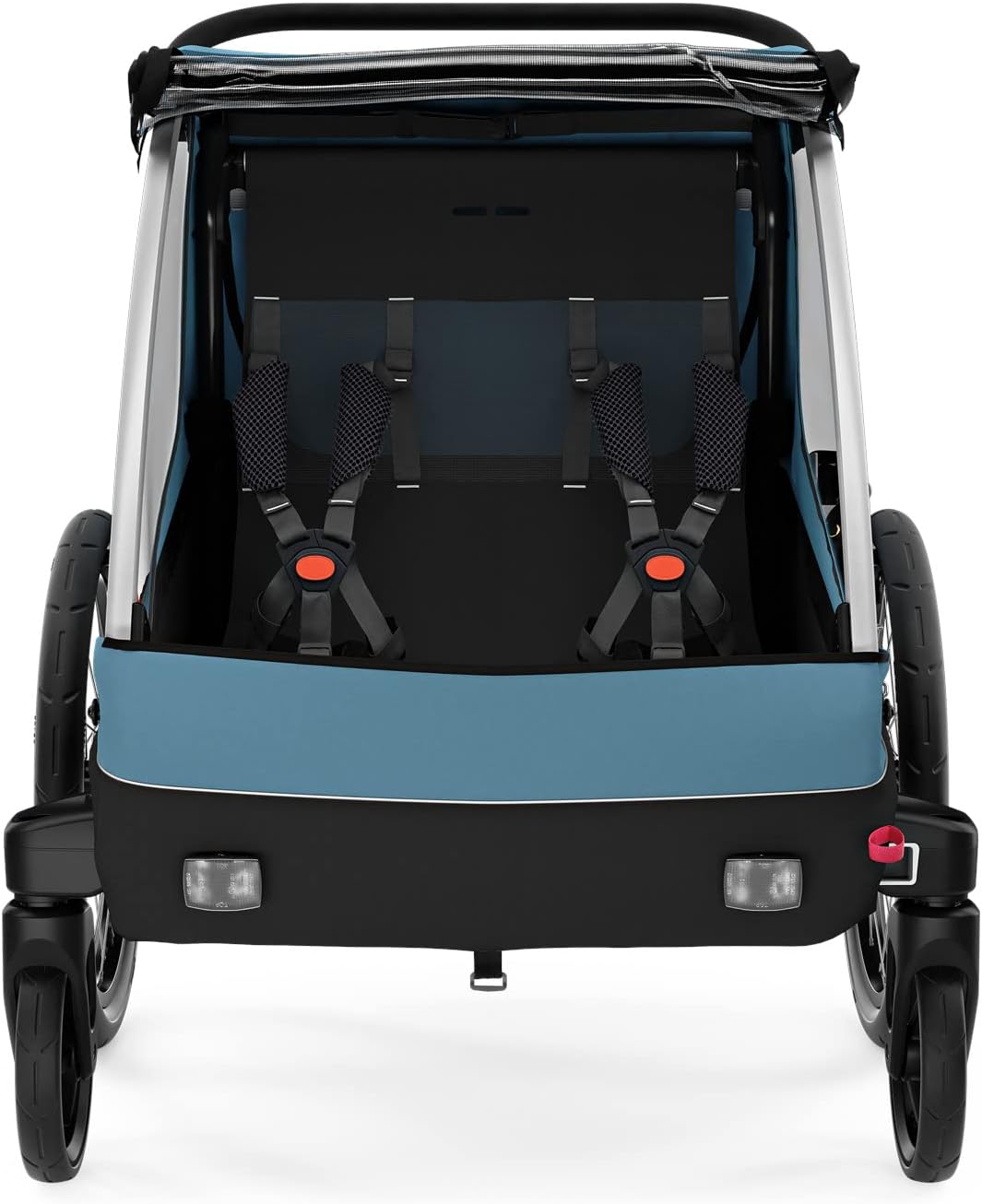 Rimorchio per bicicletta Thule Courier Dog, Rimorchio per bicicletta per 2 bambini blu egeo taglia unica