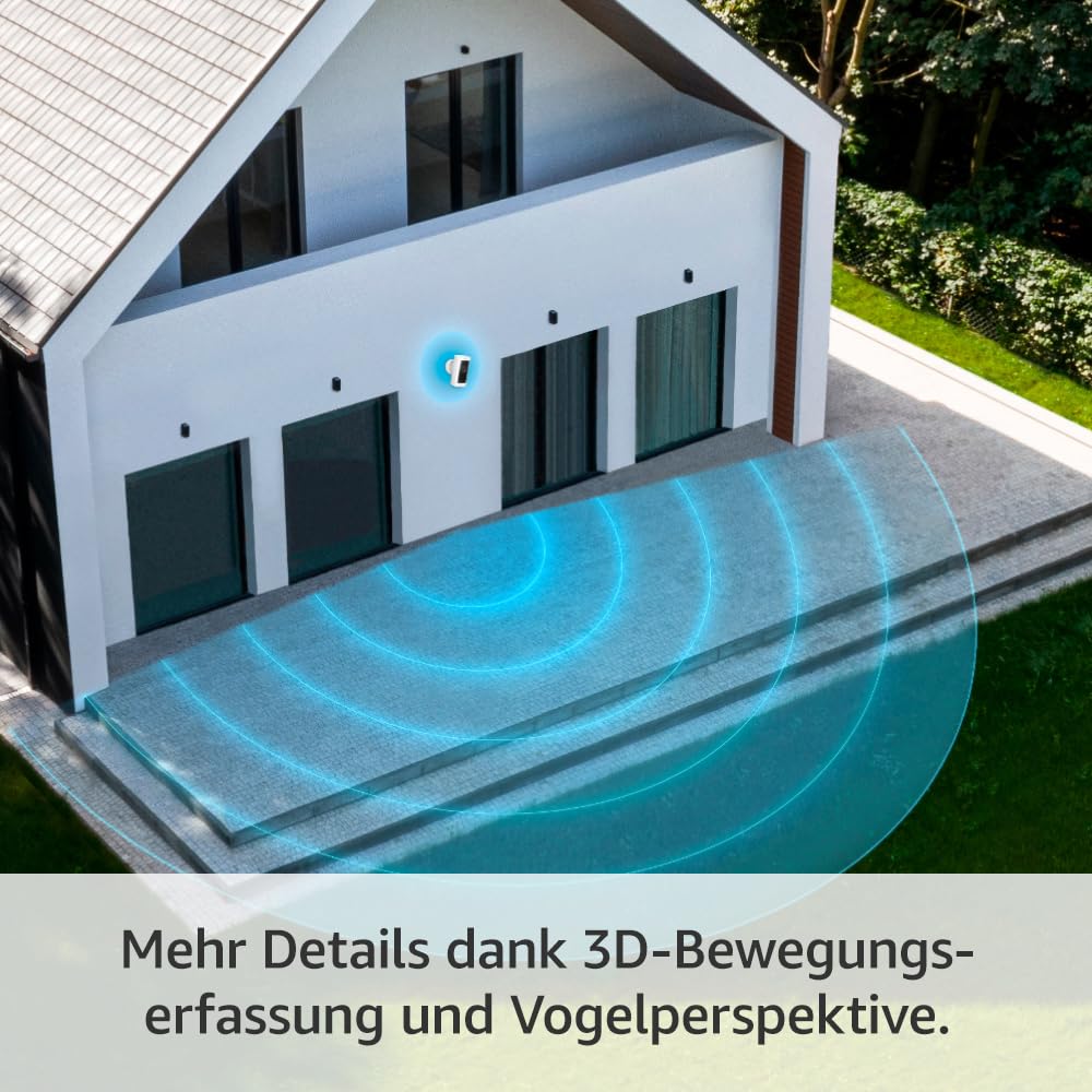Ring Außenkamera Pro Solar (Stick Up Cam Pro) | Telecamera di sicurezza per esterni ad alimentazione solare con video HDR a 1080p, Wi-Fi, rilevamento del movimento 3D, compatibile con Alexa | 2 telecamere di sicurezza