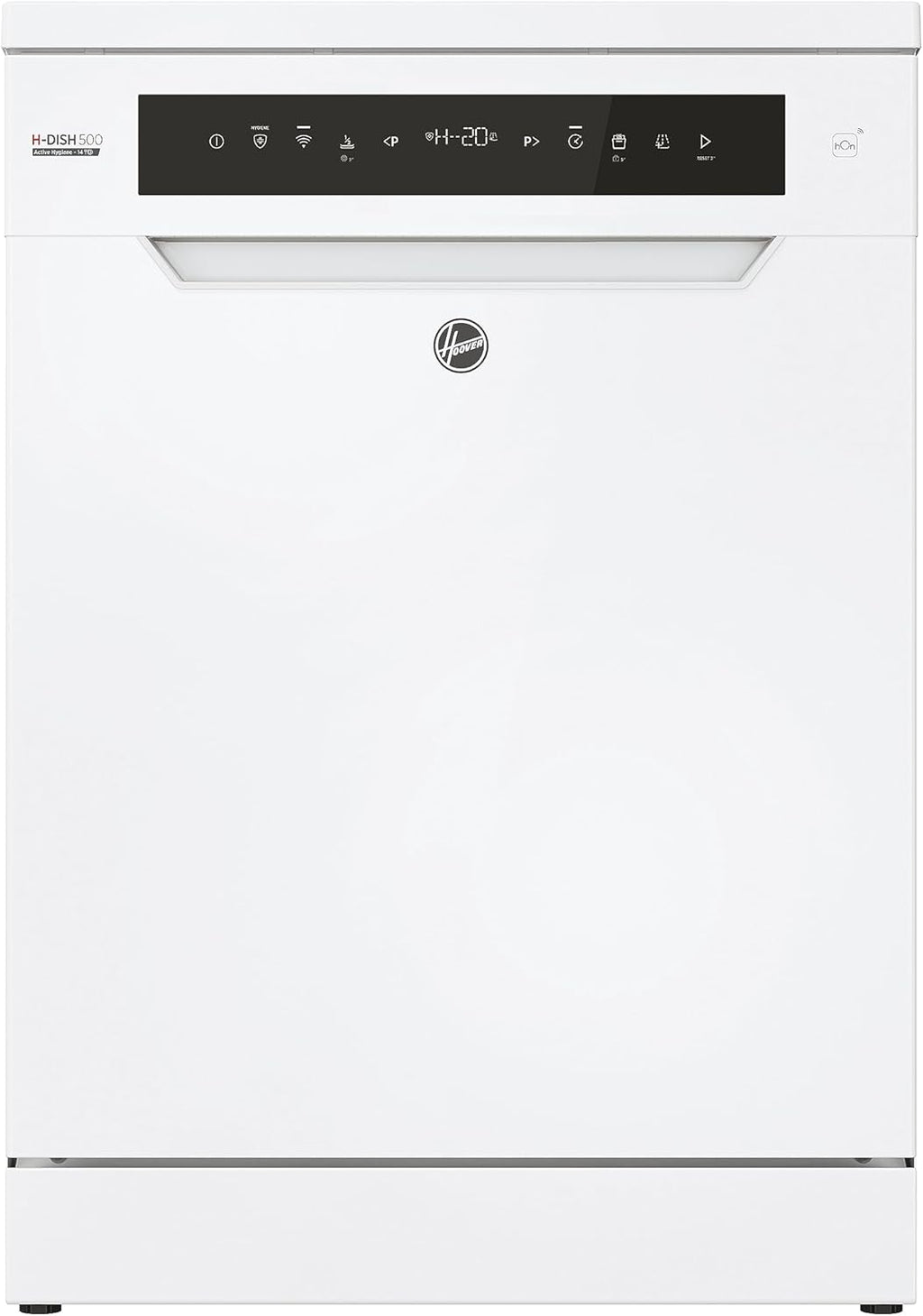 Lavastoviglie Hoover HF 4C6F0PW; 14 coperti; Libera installazione, 60 cm di larghezza; Classe di efficienza energetica C; Controllo intelligente con tecnologia WiFi + Bluetooth