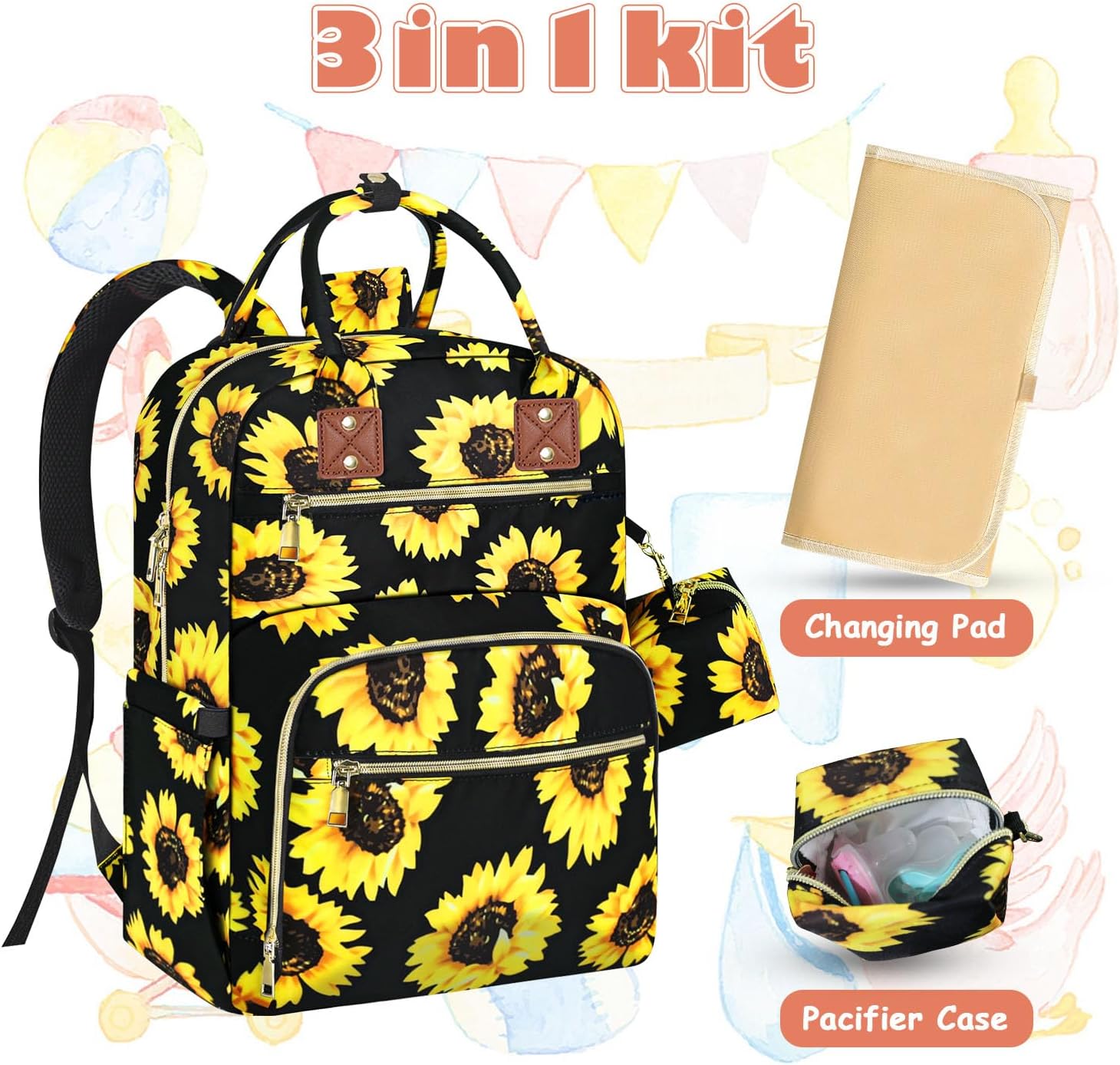 Tenot Baby Wickeltasche Reise Baby Mädchen Jungen