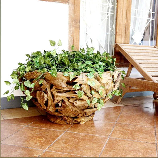 Fioriera in legno flottante IKAL XL 45 cm