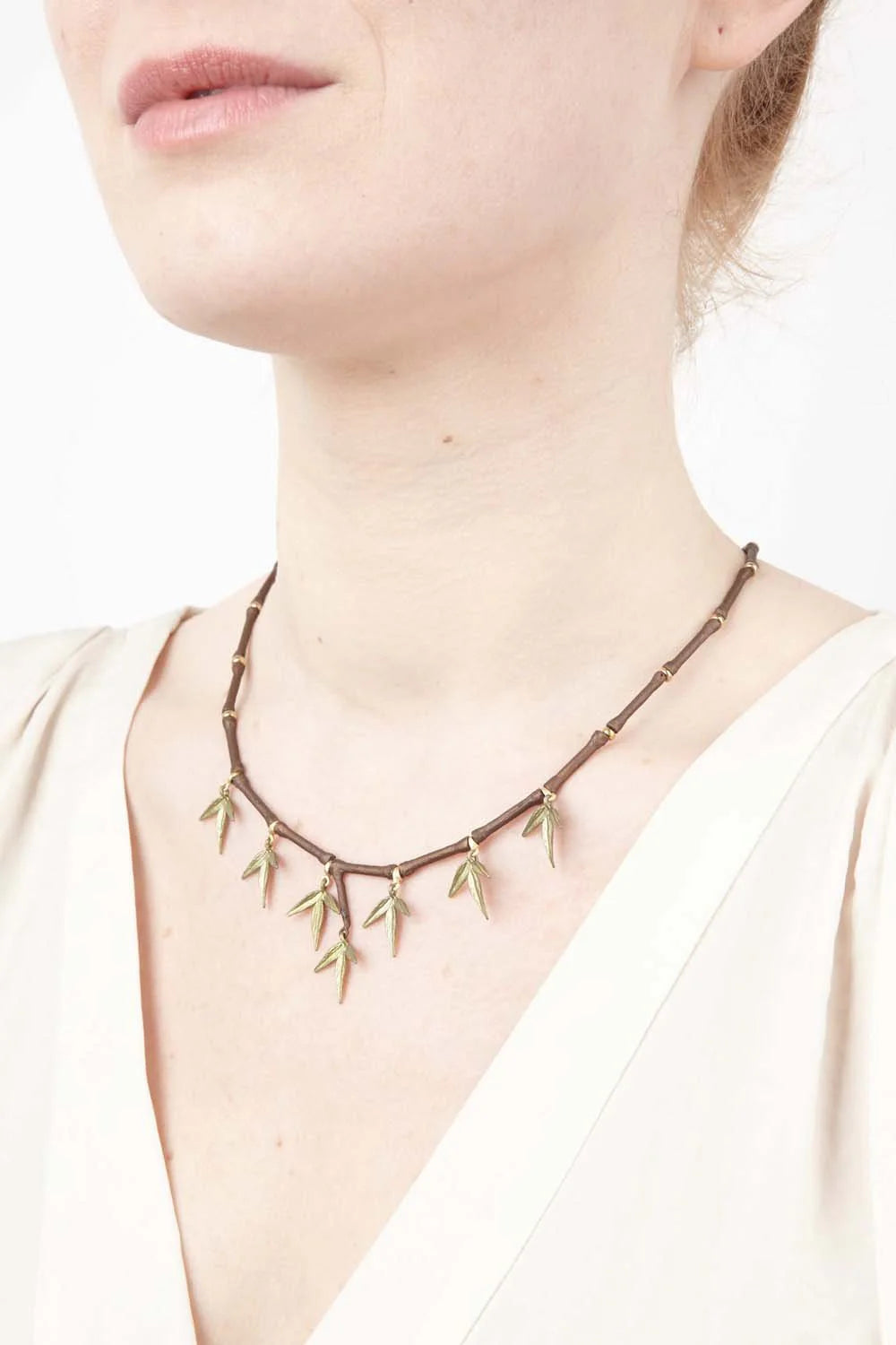 Bambus - Tropfen Collier