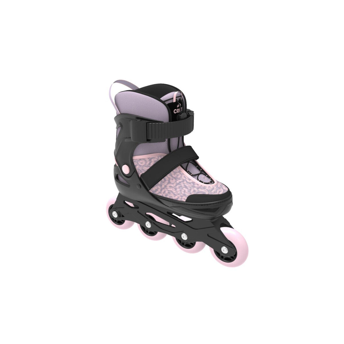 Pattini in linea softboot per bambini CRIVIT, con aiuto per la calzata e maniglia di trasporto (Rosa, 29-33) - B-Ware ottime condizioni