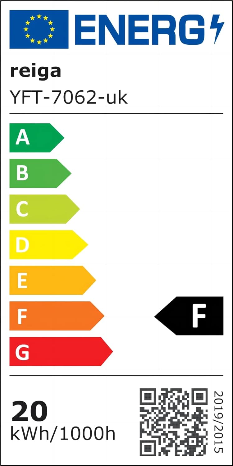 reiga Ventilatore da soffitto WiFi 132 CM con illuminazione a LED dimmerabile e telecomando, 3 temperature di colore, motore DC 6 velocità, compatibile con l'App Alexa Google Home, legno e marrone