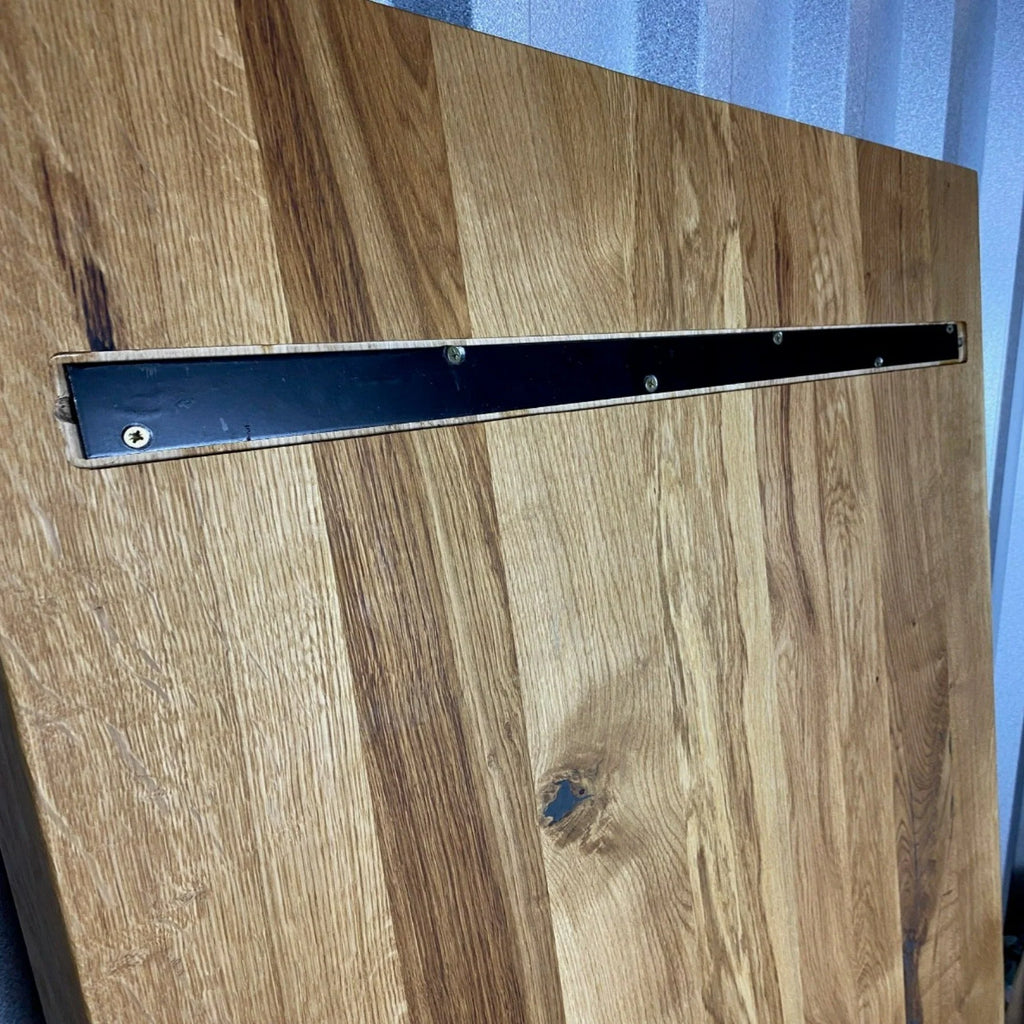 Serie TARA | Tavolo in legno massello - Rovere - Bordo svizzero - incl. gambe Matrix - diverse misure e colori | Lunghezza: 160 - 300 cm | Larghezza: 90 - 100 cm