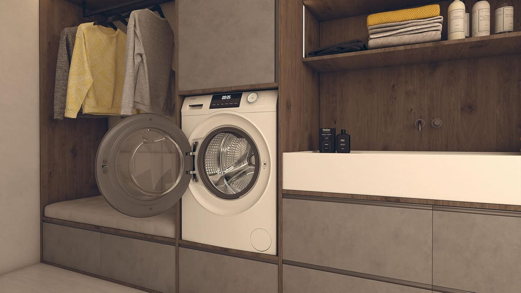 Haier I-PRO SERIE 7 HW80-B14979 Waschmaschine / 8 kg / A - beste Effizienz / Direct Motion Motor - absolut leise / XL-Trommel / Refresh-Dampfprogramm / Vollwasserschutz / ABT