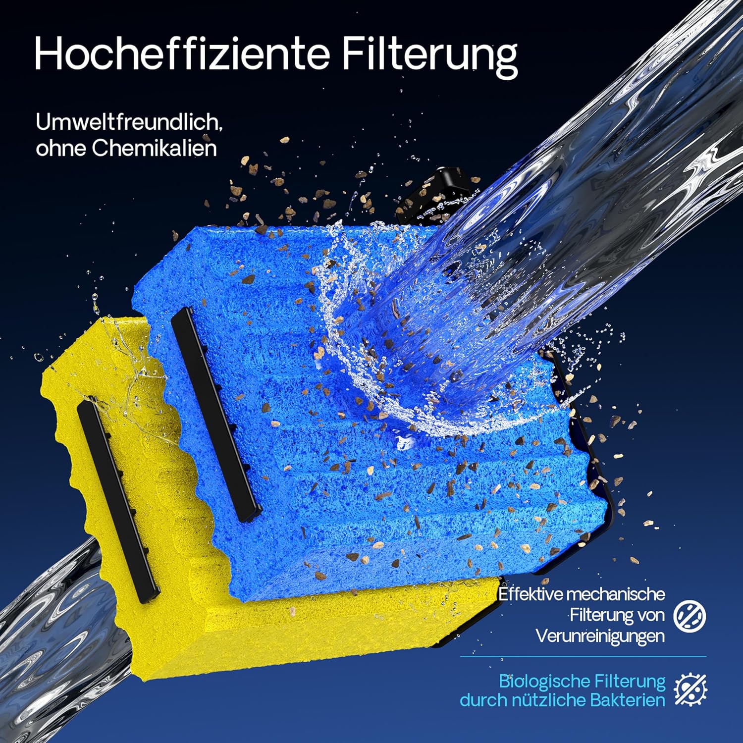 SunSun Bio CBF-350C Teichfilter bis 90000L Teichvolumen max. 10000L/h 3-Kammer Durchlauffilter Modulteichfilter Teich Filter Biofilter