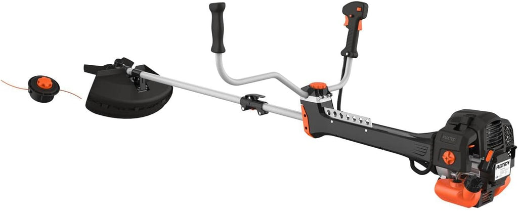 FUXTEC Decespugliatore Professionale a Benzina FX-PS162 – Decespugliatore Professionale da 62cc, Filo e Bretella di Trasporto Comfort – Tagliabordi con Sistema Antivibrazione – Decespugliatore a 2 Tempi con Bobina a Filo