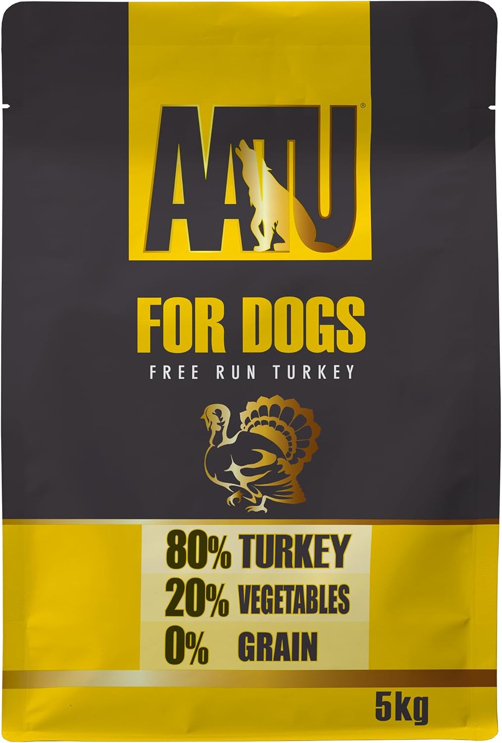 AATU Trockenfutter für Hunde, 80/20 Hundetrockenfutter mit Hühnerfleisch, Hundefutter Getreidefrei mit Hohem Proteingehalt, Natürliche Tiernahrung für Ausgewachsene Hunde Aller Rassen, 1,5 kg