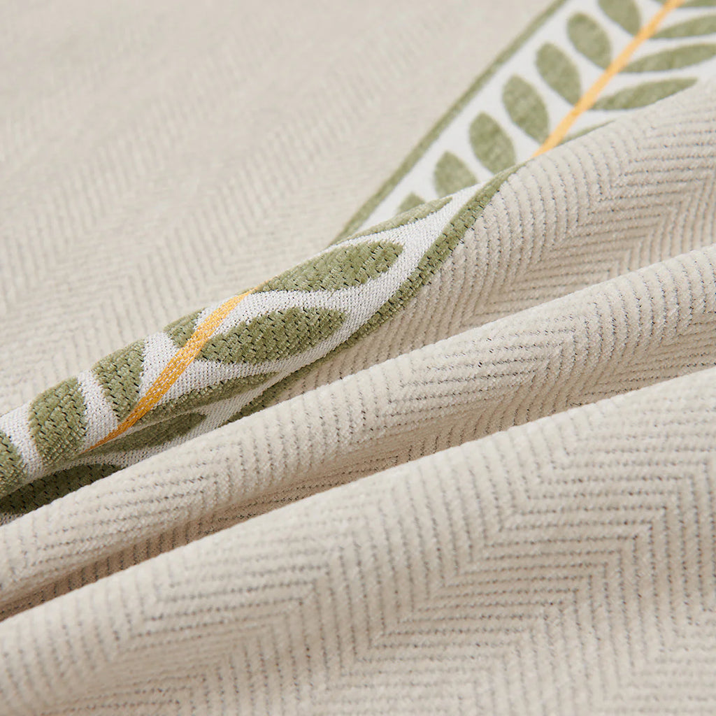 Sofabezug Leafline Grün – Moderner Couchschutz mit stilvollem Blattmuster