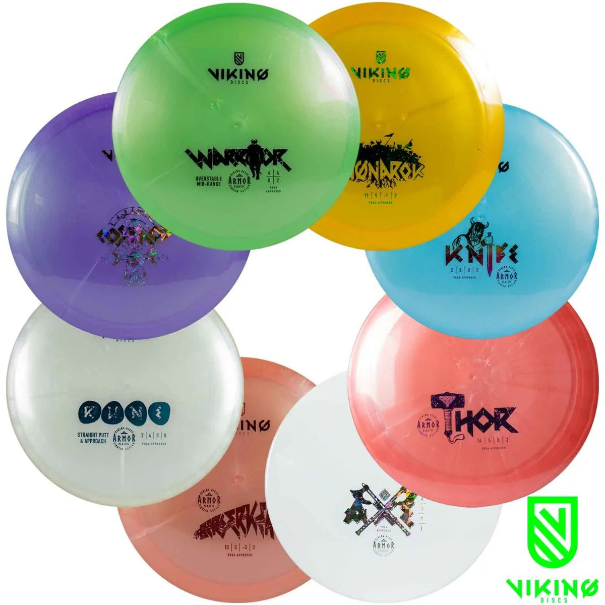Viking Discs Disc Golf Set Armor - 8 Scheiben