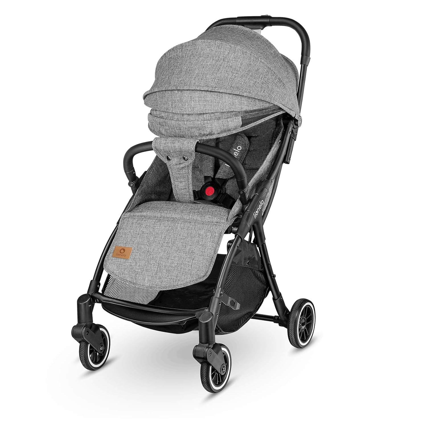 LIONELO Julie One Passeggino da 0 a 22 kg, schienale e poggiagambe regolabili, zanzariera, coprigambe, portabicchieri e borsa da trasporto, pieghevole