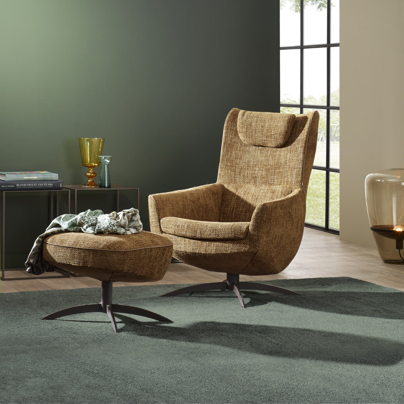 Jori Loungesessel Griffon mit Nackenkissen JR-4250, Ohrensessel, Relaxsessel