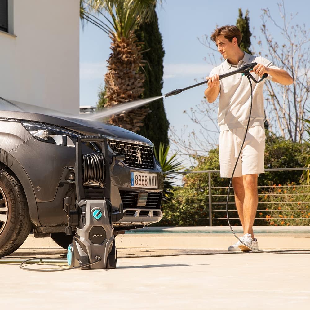 Idropulitrice Cecotec HydroBoost 2400 AdvanceClean, 2400 W, per casa, giardino o auto, portata 480 l/h, pressione 180 bar, pompa in alluminio, raggio d'azione 14 m, multicolore