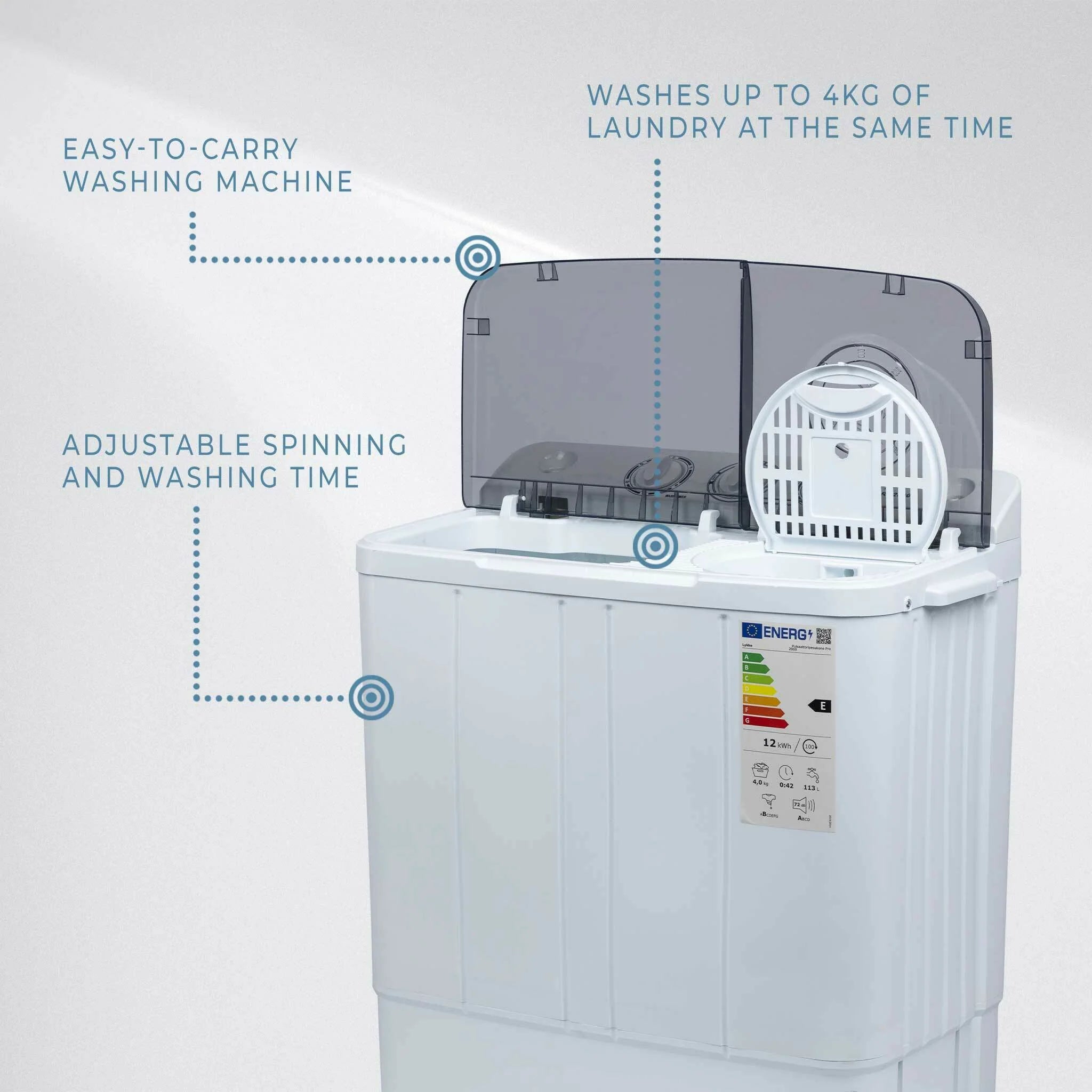 Lykke Mini-Waschmaschine Pro 2000