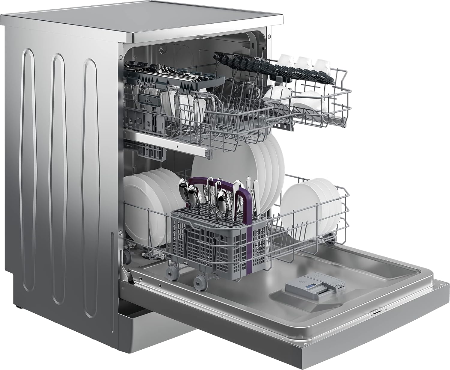 Beko BDFN26420W b300 Lavastoviglie a libera installazione, integrabile, 14 coperti, Motore ProSmart Inverter, TrayWash, HygieneIntense, 6 programmi, WaterSafe+, Bianco