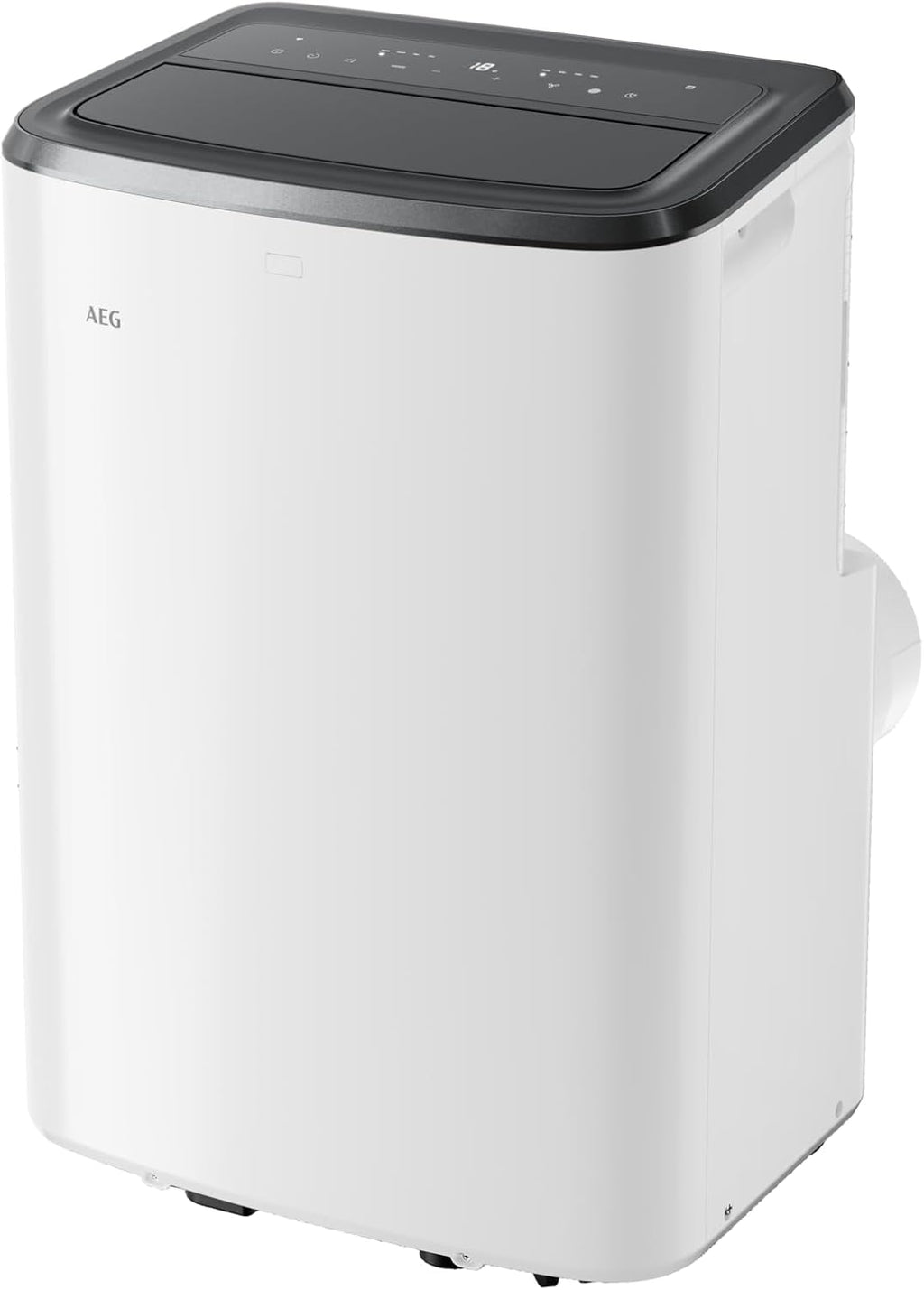 Condizionatore portatile AEG Chillflex Pro AXP26U338CW / display LED / pulsanti touch / telecomando / 30-40 m² / funzione di raffreddamento / ventilatore / funzione di deumidificazione / automatico / bianco/argento/nero