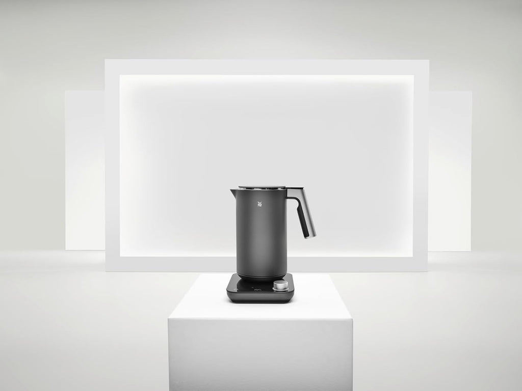 WMF Master Toaster Langschlitz motorizzato, tostapane 2 fette, pane tostato XXL, centratura automatica del pane, funzione Check-Up, tostapane 980 W, pannello touch, barra luminosa LED, tostapane acciaio inox opaco