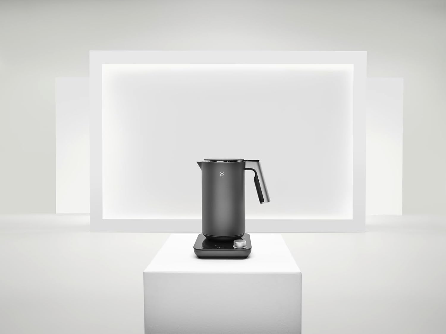WMF Master Toaster Langschlitz motorizzato, tostapane 2 fette, pane tostato XXL, centratura automatica del pane, funzione Check-Up, tostapane 980 W, pannello touch, barra luminosa LED, tostapane acciaio inox opaco