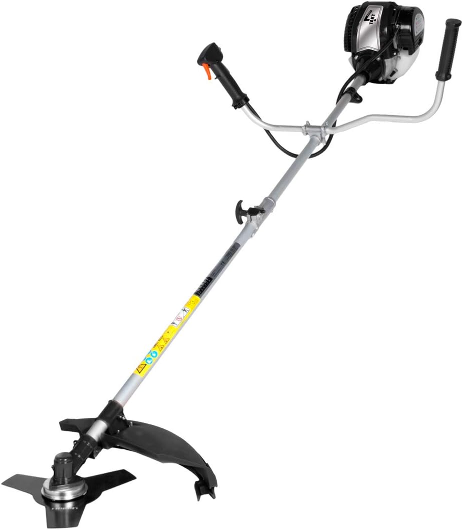 BRAST® Motorsense Benzin 3.0 PS 2 in 1 Gerät Freischneider Rasentrimmer Rasenmäher 52cm³