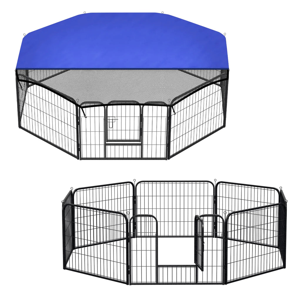 Box per cuccioli Sonnewelt a 8 pannelli, alta 60 cm, pieghevole
