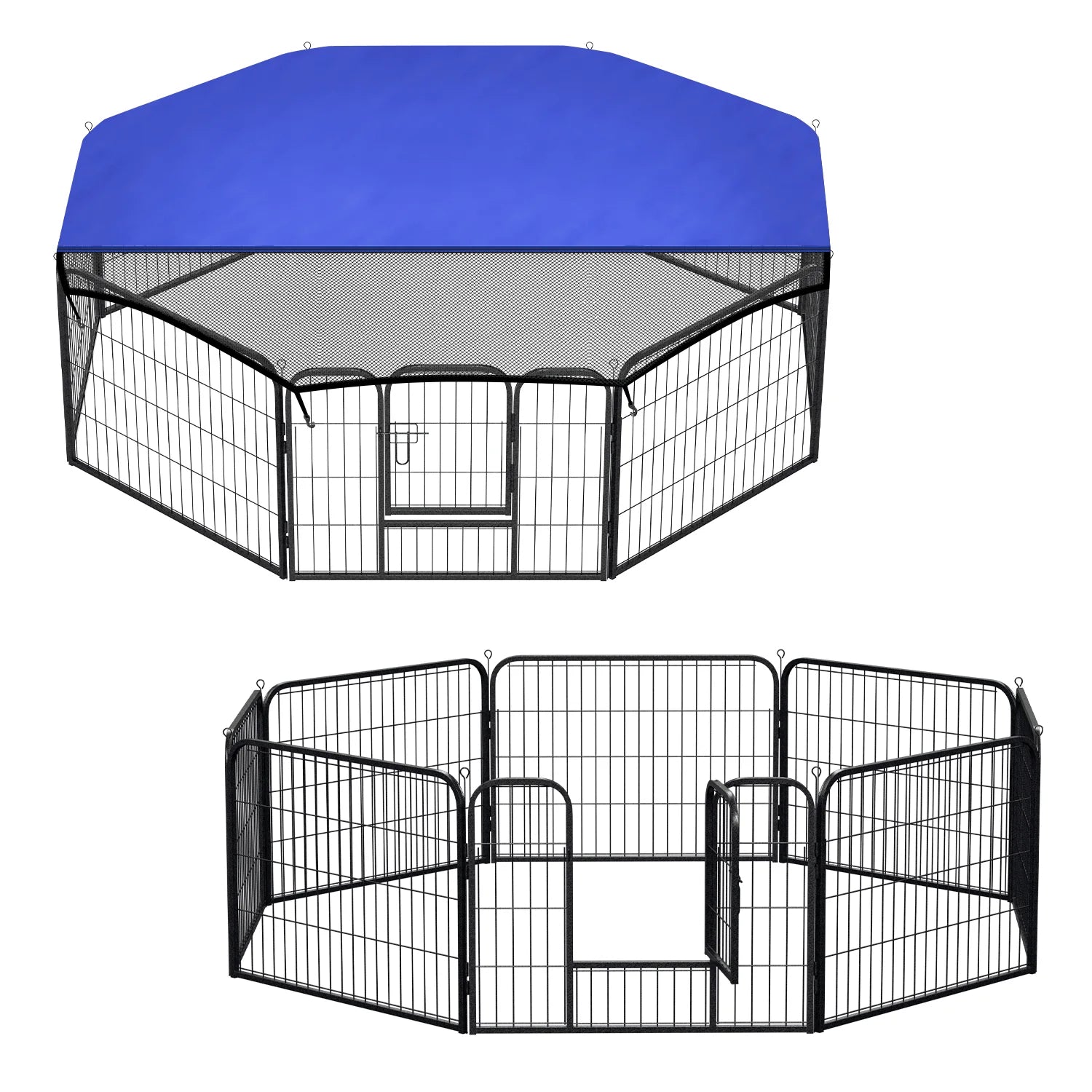 Box per cuccioli Sonnewelt a 8 pannelli, alta 60 cm, pieghevole