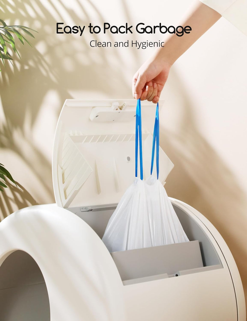 MeoWant Selbstreinigende Katzentoilette, Vollständig Geschlossene Automatische Katzentoilette, Geeignet Für Mehrere Katzen, APP-Steuerung/Sicherheit/Intelligente Überwachung/Geruch Beseitigen
