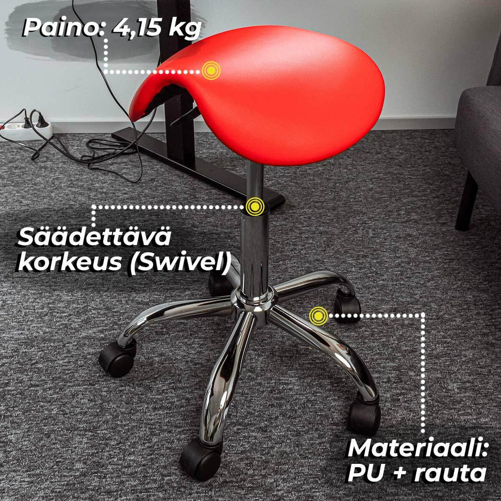 Lykke Sattelstuhl Comfort, rot