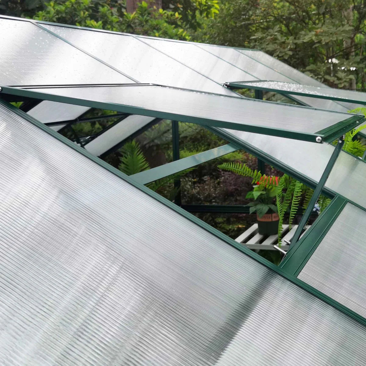Serra Metalcraft, 14,4m, vetro di sicurezza 4mm, verde
