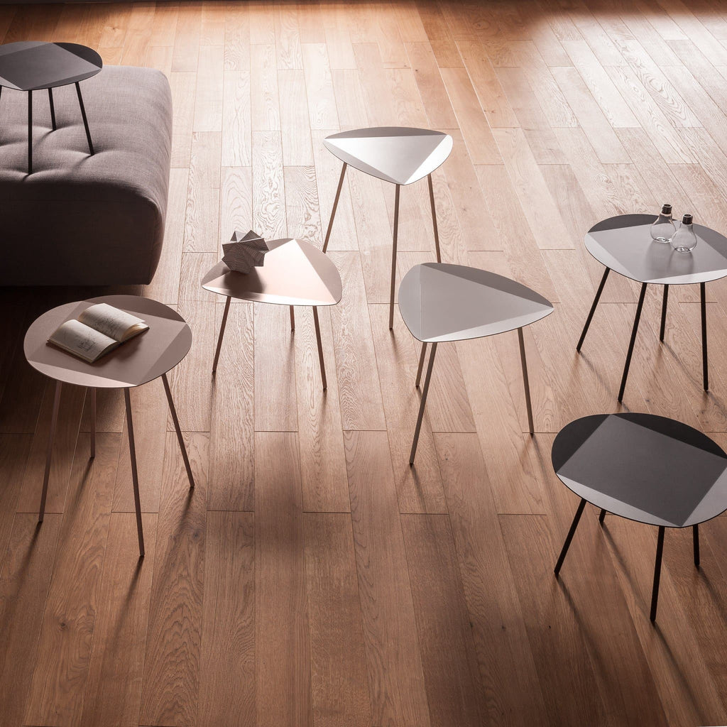 LEITO Tavolino da caffè triangolare altezza 30 cm