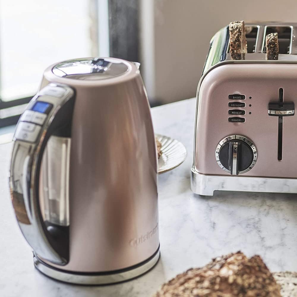 Cuisinart 4-Scheiben-Toaster | Breite Schlitze, ideal für dickes Brot und Bagels | 6 Brunungsstufen plus Abtauung | Breite Schlitze,High-Lift-Hebel | Passender Wasserkocher erhltlich | Perle