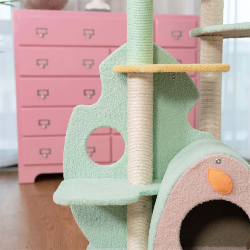 Wonderland Kratzbaum-XL – Der ultimative Spiel- und Ruheraum für Katzen