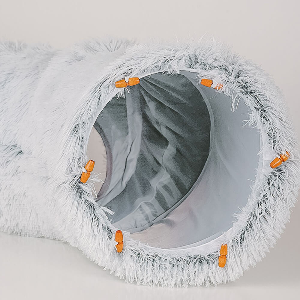 FelineKomfort – Klappbares Tunnelbett für Schlafen und Spielen