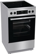 Gorenje GECS5C70XPA Forno elettrico con piano cottura in vetroceramica / 50 cm / 70 litri / GentleClose / Riscaldamento rapido / AirFry / ExtraSteam / Modalità pizza 300°C / Guide telescopiche / AquaClean / Zona arrosto / nero