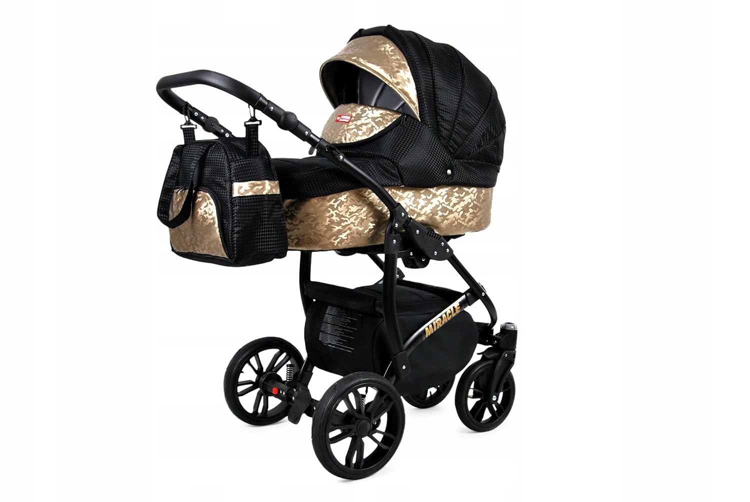 BabyLux® Bambimo Set Passeggino 3 in 1 - Optimal - incl. Navicella, Seduta Passeggino, Seggiolino Auto Ovetto - Seggiolino Auto - Set Passeggino - Passeggino Combinato con Borsa Fasciatoio, Parapioggia ecc.