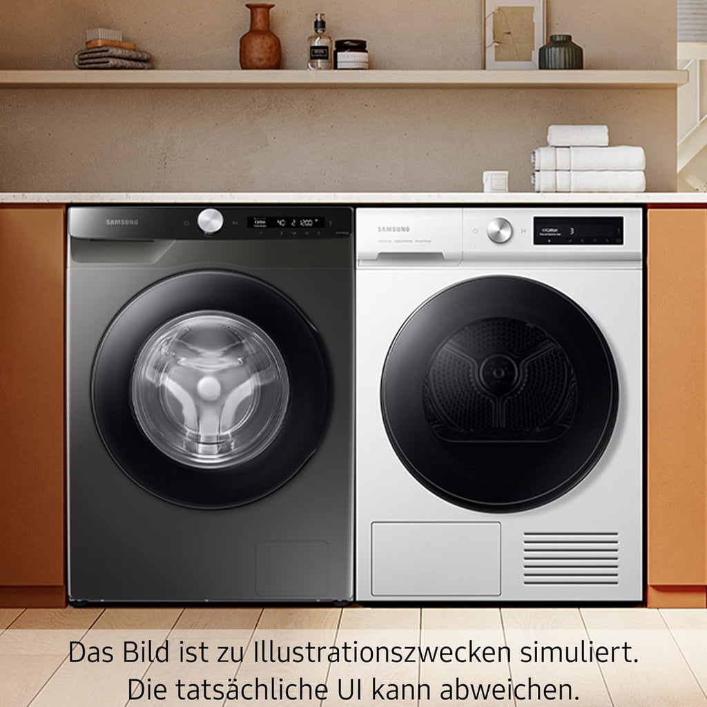 Lavasciuga Samsung WW80T554ATW/S2, 8 kg, 1400 giri/min, Ecobubble, AddWash, WiFi Smart Control, programma vapore igienizzante, Bianco