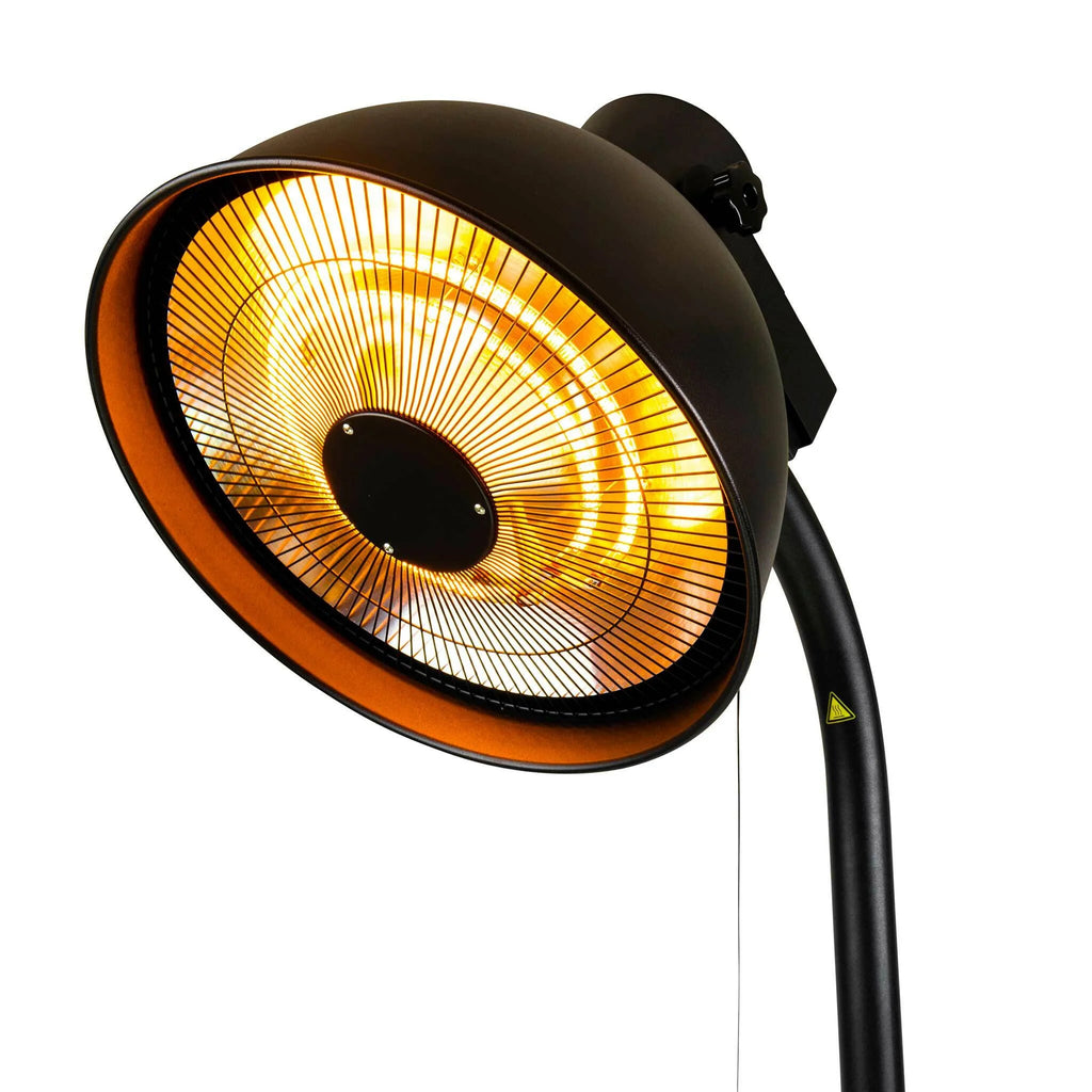 Fornorth Stufetta da Esterno a Piantana Deluxe 2000W, nero