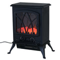 HOMCOM Camino elettrico Stufa rustica Effetto fiamma