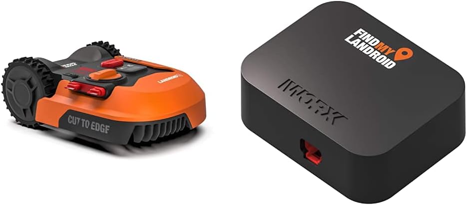 WORX Landroid Vision M600 Robot rasaerba WR206E.1 per giardini fino a 600m - Robot tagliaerba intelligente senza filo perimetrale - WLAN & Bluetooth - prevenzione attiva degli ostacoli con tecnologia AI - controllo tramite APP