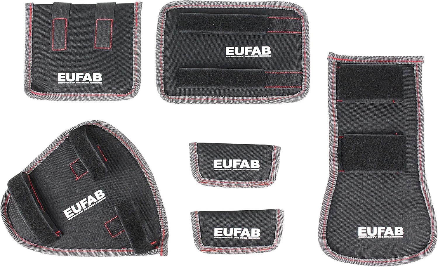 EUFAB 12010LAS Portabici POKER-F, adatto per E-Bike, completamente preassemblato, protezione antifurto, per 2 biciclette, per gancio di traino, Nero, 142 x 70 x 58 cm