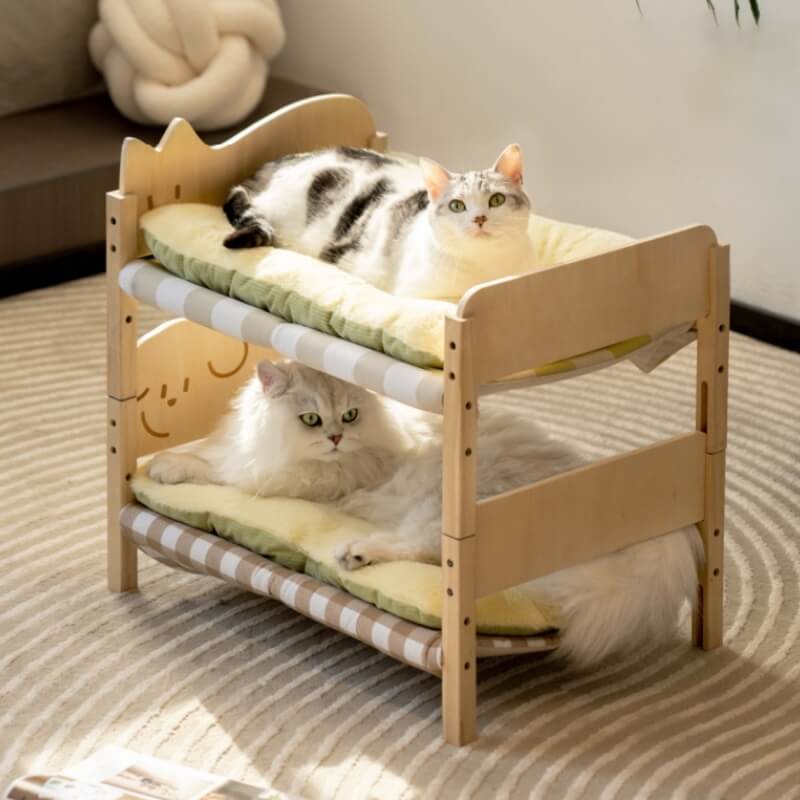 Katzenfreude – Letti impilabili in legno per gatti, per divertimento e relax