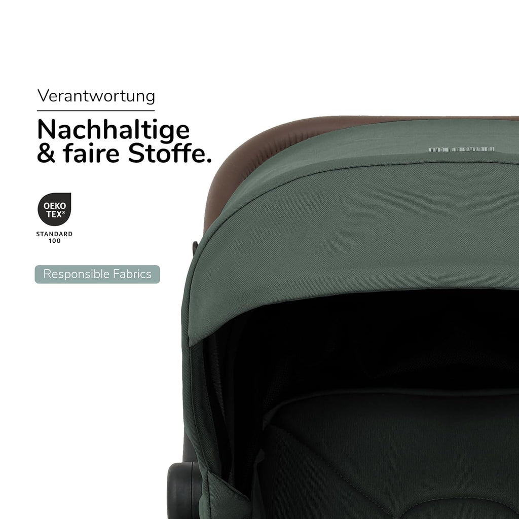 my junior® Buggy PICO³ | bis 22kg | Einhand AutoFold-Klappmechanismus | Ergonomische Liegeposition nach IGR e.V. | großes Sonnenverdeck UV50+ | Handgepäckmaß | 2 Belüftungsfenster Hazel - Black
