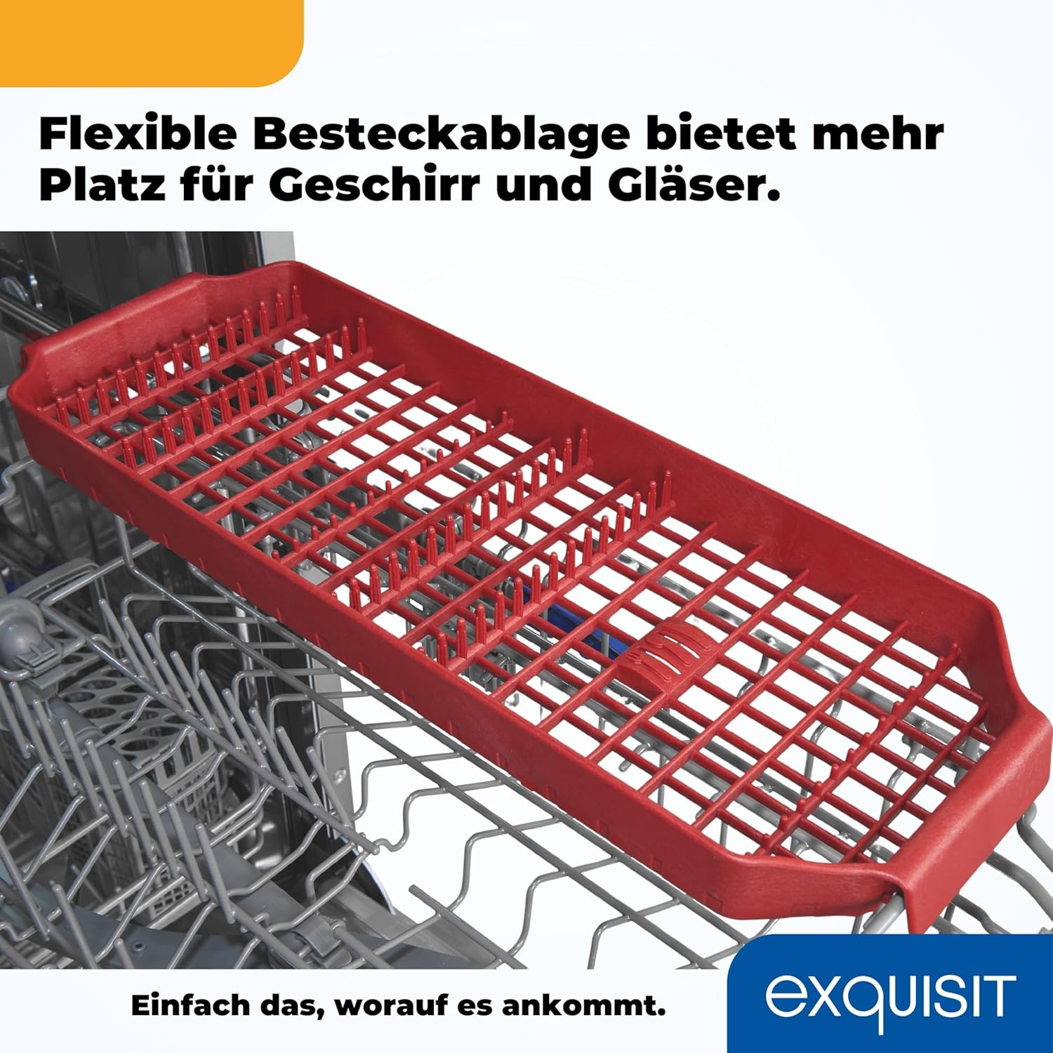 Lavastoviglie Exquisit, 45 cm di larghezza, parzialmente integrata, 9 coperti, 9 litri, partenza ritardata, modalità ECO, lavastoviglie 45 cm, EGSP51009-EB-030E inox